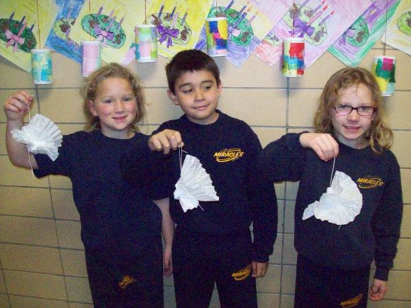 Anthony Calabrese Eighth Grade Honors Jack Grahn Kyle Kebby Luke Panek Grade One has been reading stories about angels and people who felt they