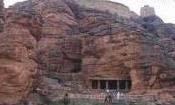 Badami is famous for its rock cut cave temples as well as the Chalukyan style strucutal temples. Badami is famous for its four cave temples - all hewn out of sand stone on the face of a hill.