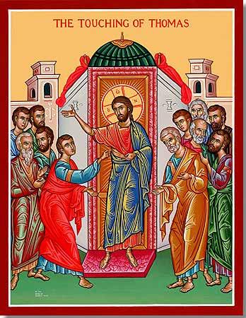 but pointed affirmation of belief My Lord and my God, (Jn. 20:28) is the title often given to the Icon of St. Thomas. It portrays the greatest confession of anyone in the Gospels.