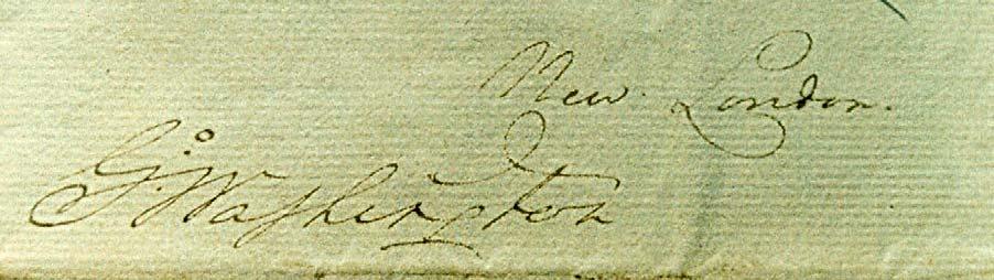of Expresses- Nathan' Shaw Esq.: I am with great Respect Sir yr. most Ob'. Serv'. G. Washington Fig. 1: Washington's letter: Datelined Robinson's House, 31 July 1780.