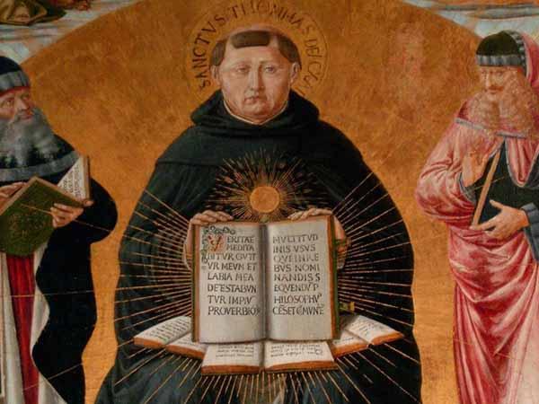 St. Thomas Aquinas Form & matter (Aristotle) (matter is what something is made of; form is the unchanging nature) In baptism, the matter of
