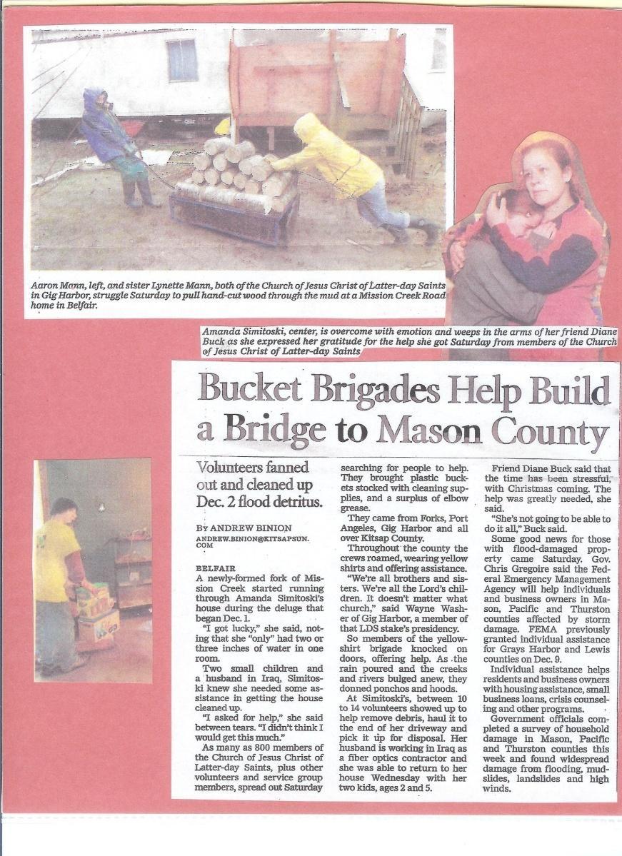 Here is another article that was put in the local paper about one of our church activities.