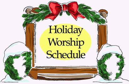 1st Sunday of Advent November 29 2nd Sunday of Advent December 6 Children s Christmas Program Potluck Lunch after Worship Youth Group - White Elephant Gift Exchange - SH - 6:30 pm Choir Cantata at