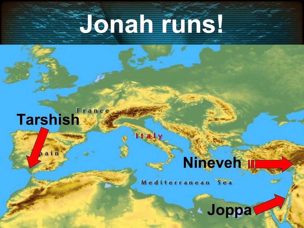 b. It demands than we can give c. It will always have supernatural results that we have accomplished ourselves d. God s will, get done, whether we go along with it or not 2. Jonah s Rebellion a.