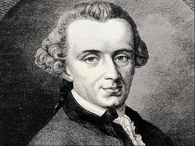 Immanuel Kant (1724-1804) schriftman.