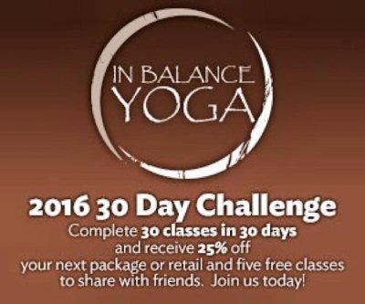 In addition to the substantial physical and mental benefits, those who complete a 30 Day Challenge will receive 25% off their next package or retail and 5 free class passes to give to friends who are