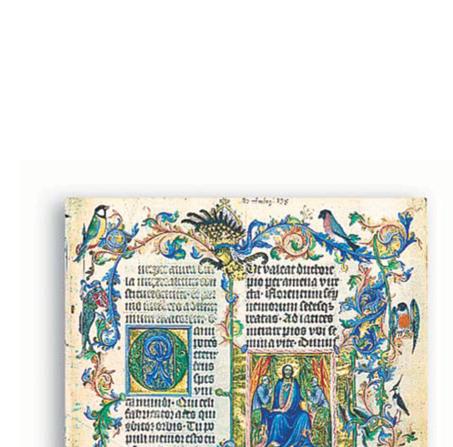 Illuminated manuscripts, such as the one below, were usually the work of monks.
