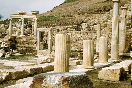 Ephesus Pagan city with idolatry and immorality Contained one of the 7 wonders of the ancient world: the temple of Artemis (Diana) (Acts 19:23-41 Multi-breasted colossal statue to the goddess of