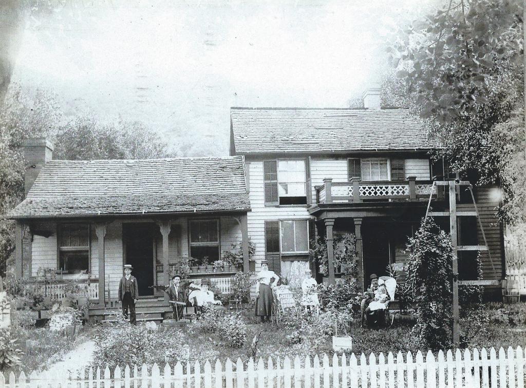 House Pho. from the Eugene F. Jones, Jr. collection, Meadow Creek, WV... The Joseph Bleau home at Meadow Creek, WV ca. ~1894.