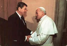 Ironically, whereas Reagan was raised in a household marked by a distinct lack of Catholicism, later, as president, he was surrounded by serious Catholics with whom he tried to change the world.