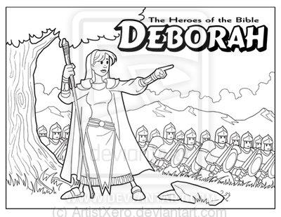 Lesson 26- The Story of Biblical Woman, Deborah There was once a pretty woman. Her name was Deborah. She was a wise woman and she loved God with all her heart. She always listened to God.