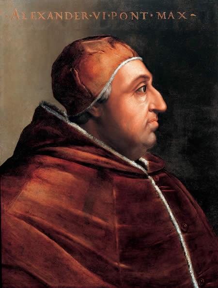 Alexander VI was Pope from 1492 to 1503.