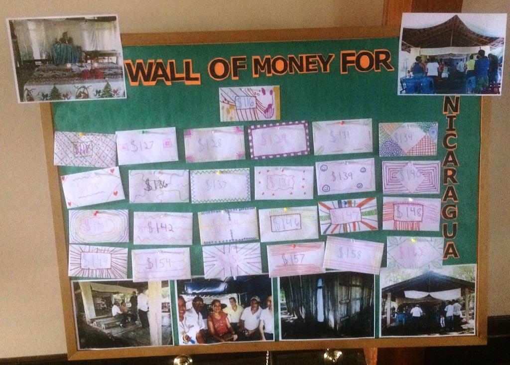 Wall of Money for Nicaragua 4 SMM Youth Ministry is raising money for Our Lady of the Conception, a small community in El Veijo, Nicaragra.