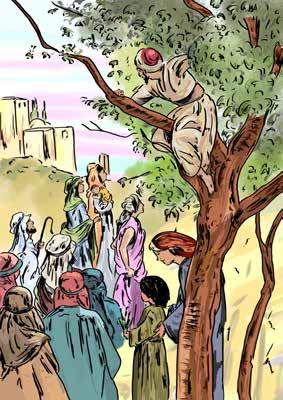 Zacchaeus s Penance One day Jesus was passing through the city of Jericho. Everyone came to see him even Zacchaeus, the chief tax collector.