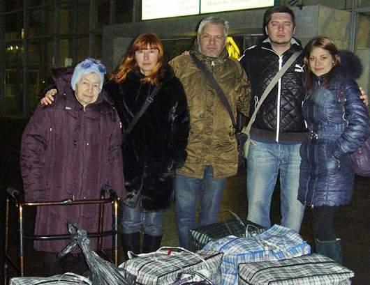 Svetlana writes: My husband and I are disabled, he more seriously than myself. We lived in Donetsk with my mother-in-law and my son and his wife.