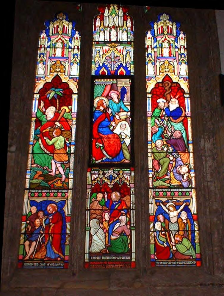 Lancaster Stained glass windows in the Priory of Lancaster,