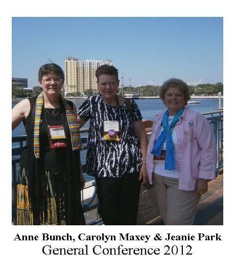 Evansville Anne Bunch, Jeanie Park and Carolyn Maxey