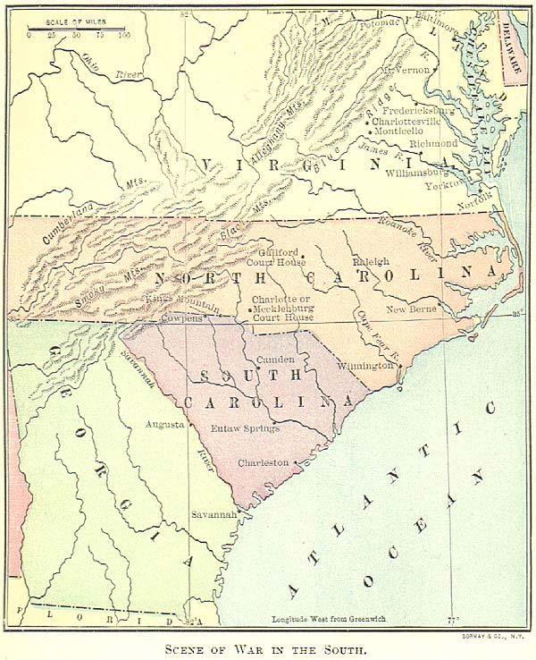 Mecklenburg County was no longer to be affected directly by the American Revolutionary War.