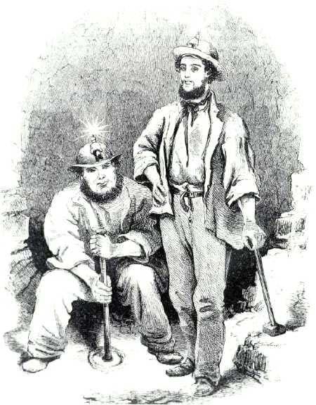 Typical Attire Of Early Shaft Miners The unsystematic, low cost approach to gold mining began to subside in 1825.