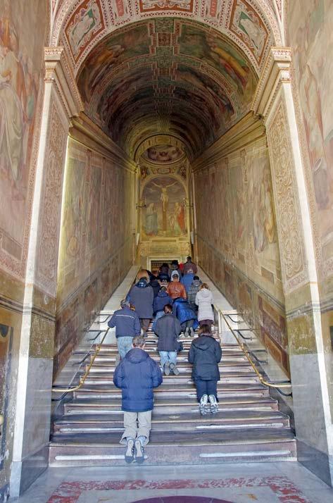 Scala Sancta (Holy Stairs) Twenty-eight stairs in front of the Lateran in Rome. Supposedly the steps once stood in front of Pilate s palace, the praetorium.