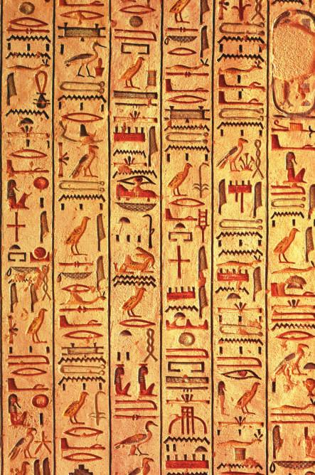 Hieroglyphic writing is one of the oldest systems of writing in the world. Scribes had to memorize and master the creation of more than seven hundred hieroglyphics.
