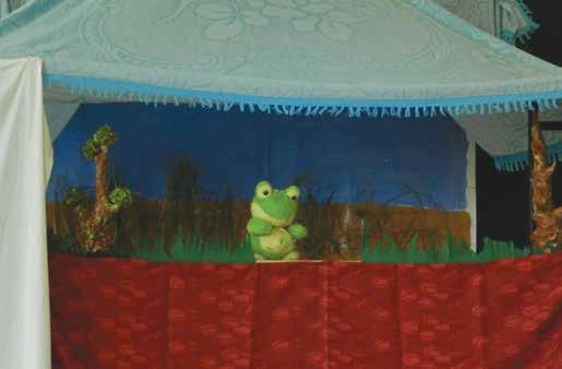 The puppet show was put together by students of Class 10.