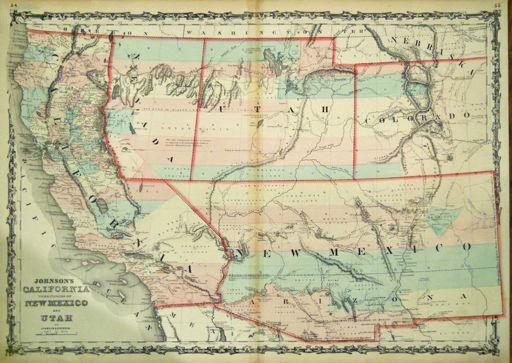Johnson s 1861 Map of California, New Mexico and Utah Only two other settlements in Washington County had post offices, Harmony and Washington.