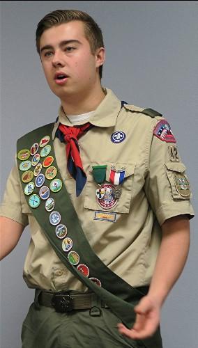 Eagle Scout Selected OMC and Missouri Society Winner The Ozark Mountain Chapter selected Eagle