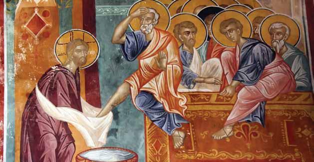 29 Jesus action of washing the feet of his disciples best demonstrates the Christian belief of A. service. B. patience. C. hospitality. D. cleanliness.