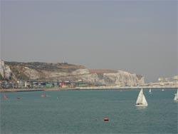 As our ship left dock, it was not just any dock. Our ship left the famous white cliffs of Dover, England. It was spectacular to see the white cliffs surrounding Dover castle.