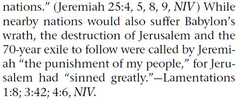 Jerusalem. The Watchtower s opinion is an unwarranted imposition. Watchtower, page 27 Jerusalem has sinned greatly and so has become unclean.