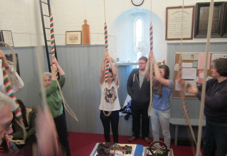 We have an active band of ringers, many of whom are members of the congregation. The bells are rung regularly for morning service, festivals and weekly practice.