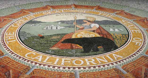 Government State Seals The state seal was adopted in 1849, one year before California was admitted into the Union.