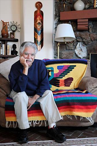 Rudolfo Anaya, author of Bless Me, Ultima and the dean of contemporary Chicano literature, receive