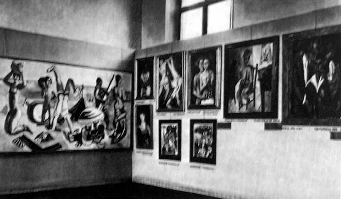 The Degenerate Art Show, Munich, 1937. Bekman was 47.