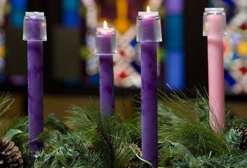 The liturgical year begins with Advent.