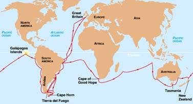 The Voyage of the Beagle, 2 Darwin took the position; sailed on the Beagle for 5 years, from 1831 to 1836.