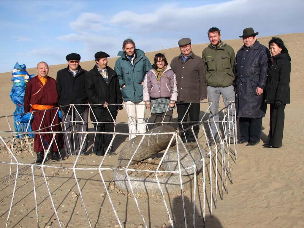 3 Site visit to Kharakhorum university and Erdene Zuu monastery On April 3 there was an early departure to Kharakhorum town. The THF team was joined by Dr. Urtnasan and engineer Mr. Sharhuu.
