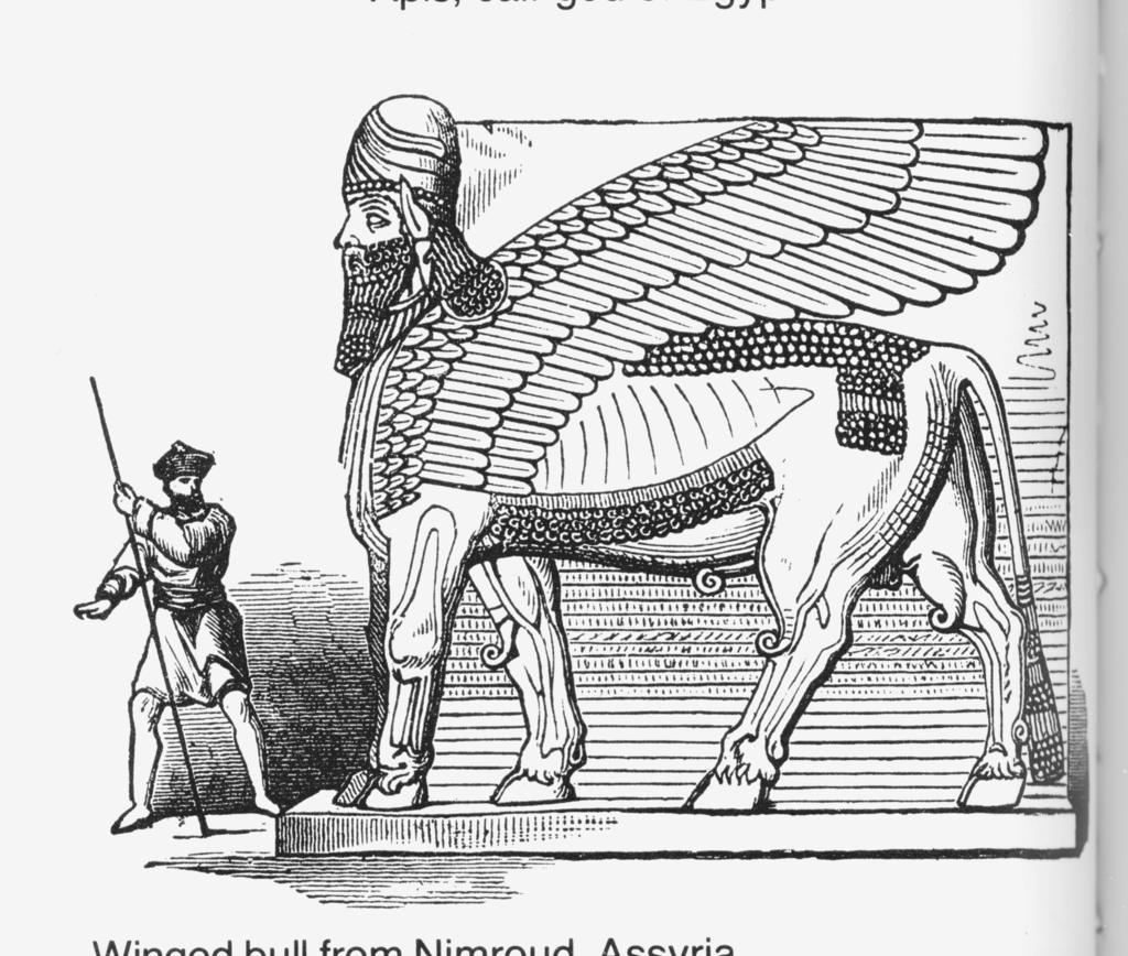 The Assyrian Conquests (853 BCE 612 BCE) A winged bull from from Nimrud, Assyria. Public Domain of the growing power of the resurgent Neo-Assyrian Empire.