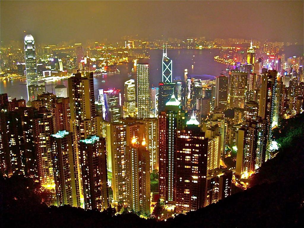 Hong Kong Skyline A colorful view of