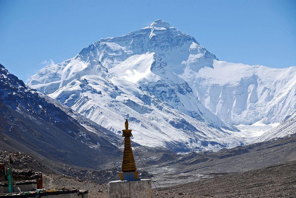 Mount Everest The tallest mountain in the world, should be seen only from the ground unless you