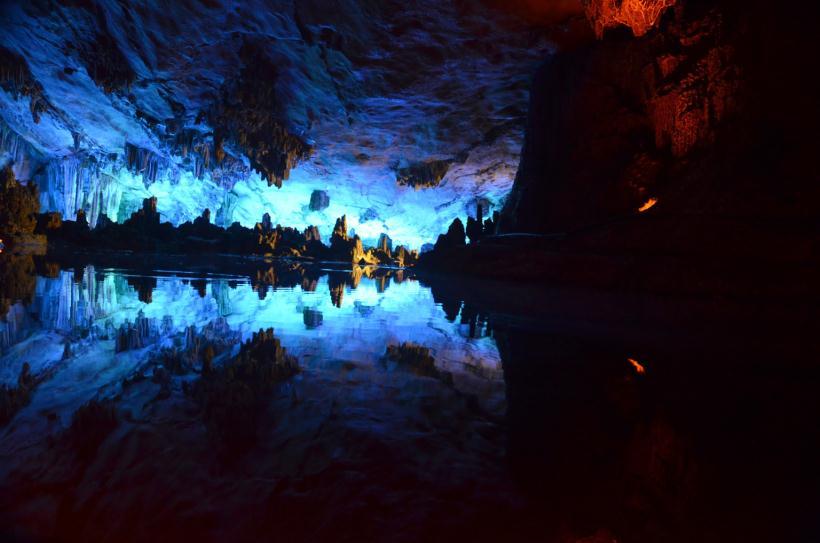natural limestone cave is