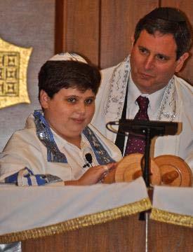 He celebrated his bar mitzvah in a Conservative synagogue on a Sunday of