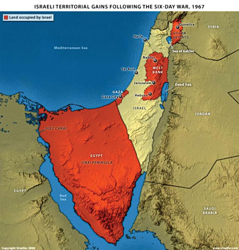 's plan for Israel Map of forces of the Arab
