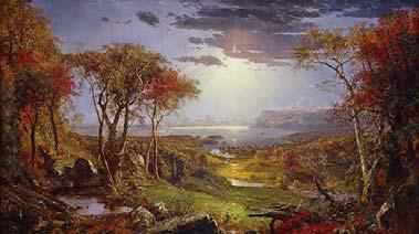 National literature, art, and architecture Painting - Hudson River School expressed romantic age s fascination with the natural world Architecture Greek styles,