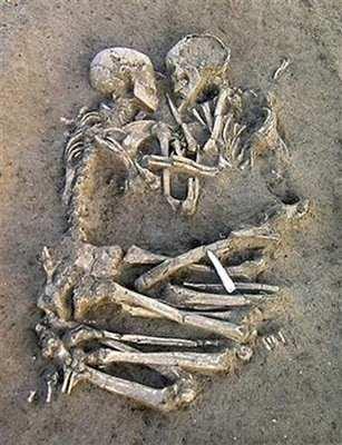 -32- Safely in each other's arms, to bid the rest of time. Finding Eternal Love so many seek to find. (Tracey Shierling) Valdaro, Italy; 5,000-6,000 yrs.