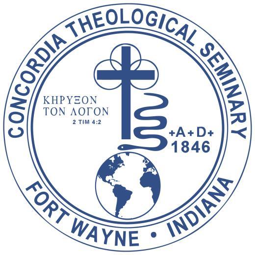Concordia Theological Seminary exists to form servants in Jesus