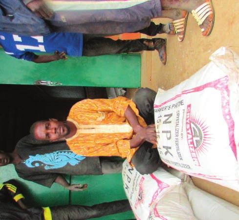 ICC provided seeds and fertilizer to help groups begin