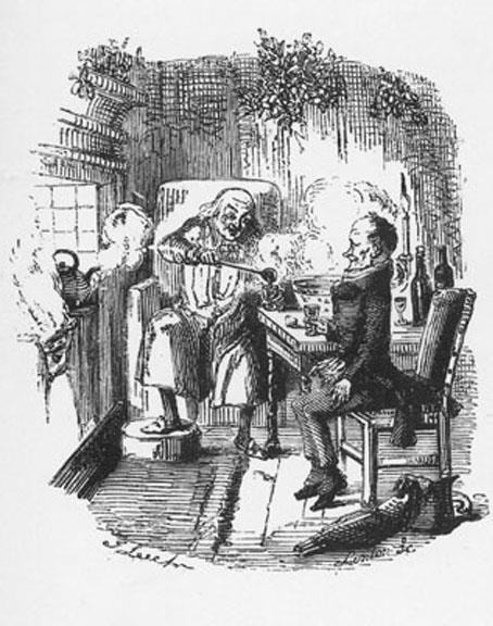 Something to Think About... Something to Write About... 1. Dickens playfully began his ghostly Christmas story with the simile Old Marley was as dead as a door-nail.