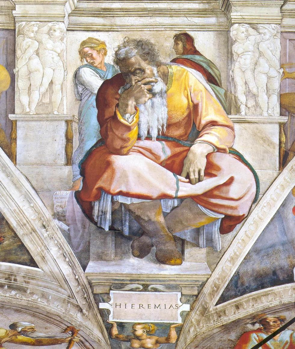 Jeremiah, as depicted by Michelangelo from the Sistine Chapel ceiling The Fourth Sunday After Pentecost